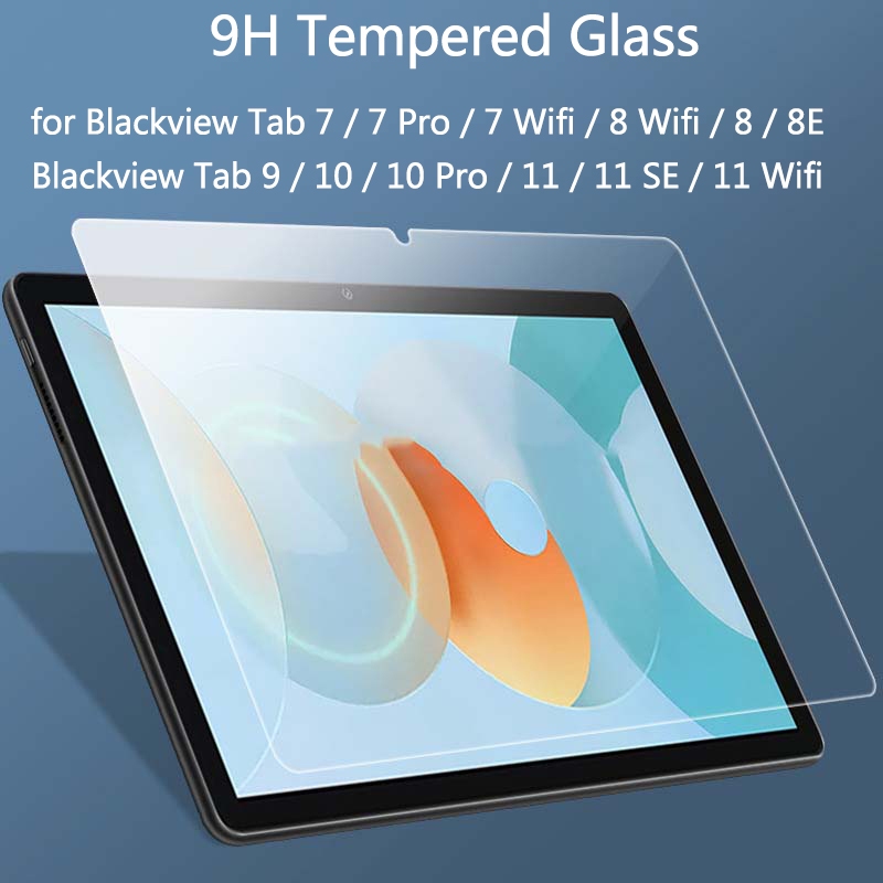 สําหรับ Blackview Tab 10 12 7 Pro 9 8E 10.1 นิ้วกระจกนิรภัยป้องกันหน้าจอ Blackview Tab 8 7 11 WiFi 4G 10.1 10.36 นิ้ว HD Scratch-Resistant หน้าจอป้องกันฟิล์ม