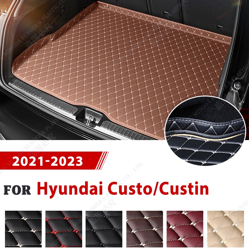 10สีกันน้ํารถTrunkสําหรับHyundai Custo/custin 2021-2023 Hyundai Custin 2022 2023 CUSTOMรถอุปกรณ์เสริ