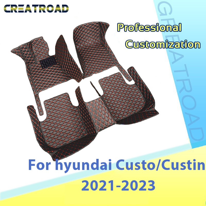 รถสําหรับHyundai Custo/custin 2021-2023 Hyundai Custin 2022 2023Custom Autoแผ่นเท้าพรมรถยนต์อุปกรณ์ต