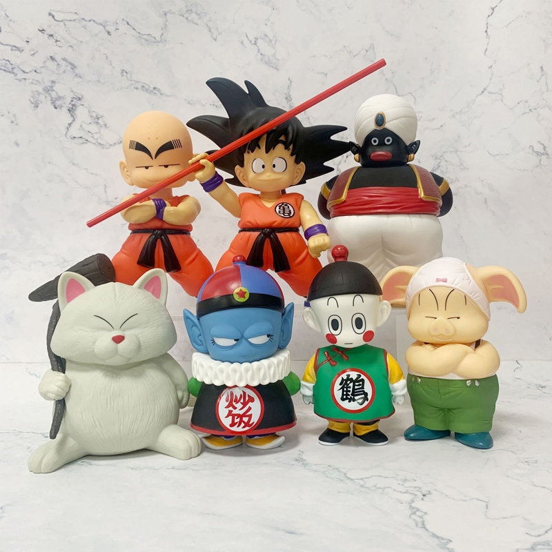 โมเดลฟิกเกอร์ PVC อนิเมะ Dragon Ball Z Son Goku Kuririn Chiaotzu Uron Pilaf Mr Bobo Karin-Sama ขนาด 14-21 ซม. ของเล่นสําหรับเด็ก