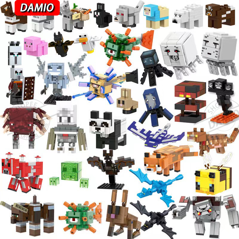 Minecraft บล็อกตัวต่อหุ่นหิมะ ขนาดเล็ก B001~B046 G0105 [B0232]