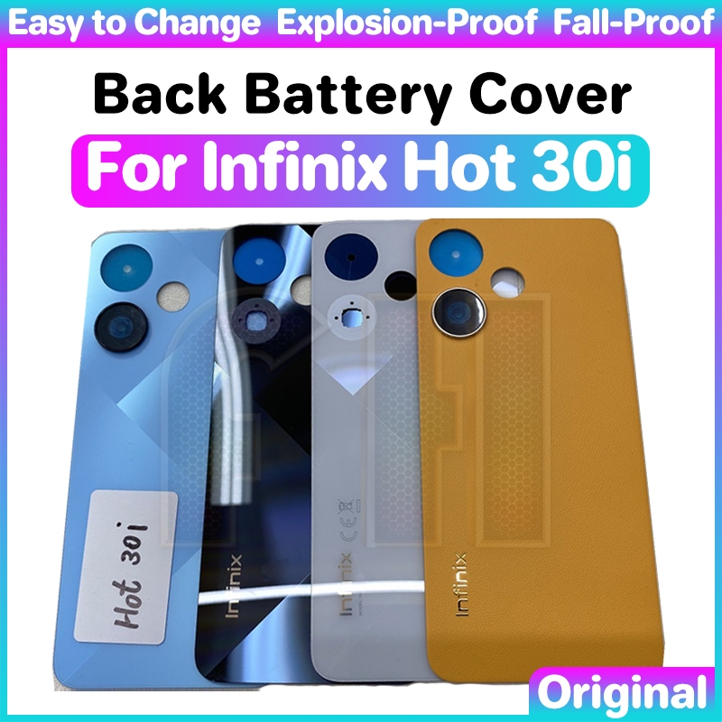 ฝาครอบแบตเตอรี่ด้านหลัง สําหรับ Infinix Hot 30i 30 i X669 X669C X669D