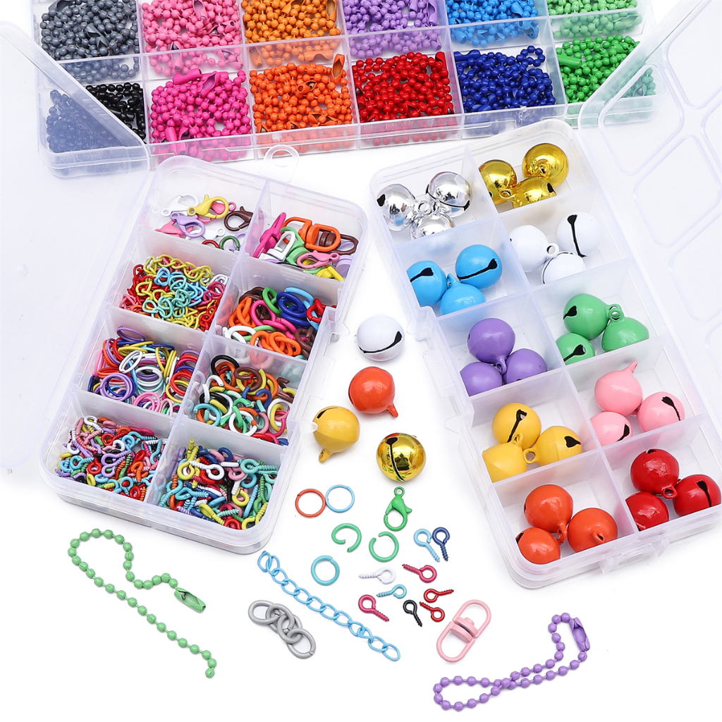 ชุดกล่องพวงกุญแจ จี้สีสเปรย์ แฮนด์เมด DIY
