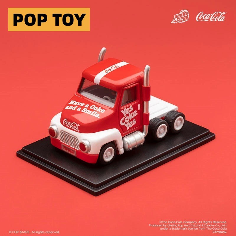 ฟิกเกอร์ Popcar Coca-Cola Classic Series Vehicles Blind Box Popmart น่ารัก สําหรับเก็บสะสม ให้เพื่อน