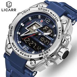 Licarr ของแท้ นาฬิกาข้อมือดิจิทัลอะนาล็อก จับเวลา แสดงวันที่…