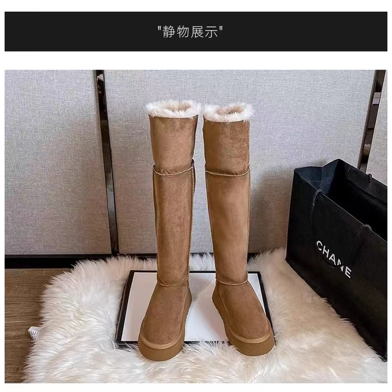 รองเท้าบูทลําลอง ผ้าฟลีซ ส้นหนา หัวกลม ให้ความอบอุ่น เข้ากับทุกการแต่งกาย แฟชั่นฤดูหนาว สไตล์อังกฤษ สําหรับผู้หญิง - รูปที่ 5