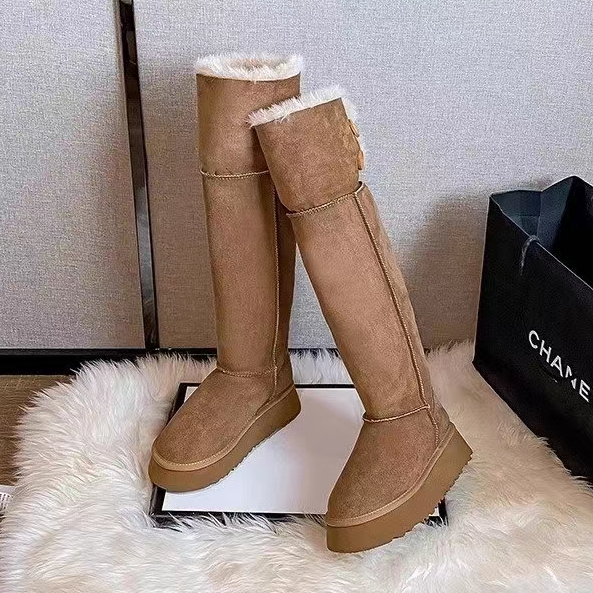 รองเท้าบูทลําลอง ผ้าฟลีซ ส้นหนา หัวกลม ให้ความอบอุ่น เข้ากับทุกการแต่งกาย แฟชั่นฤดูหนาว สไตล์อังกฤษ สําหรับผู้หญิง - รูปที่ 3