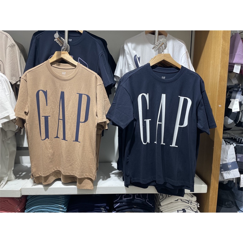 เสื้อยืดแขนสั้นลําลอง ผ้าฝ้ายแท้ ทรงหลวม พิมพ์ลายโลโก้ แฟชั่นสําหรับผู้ชาย และผู้หญิง 839897 809021