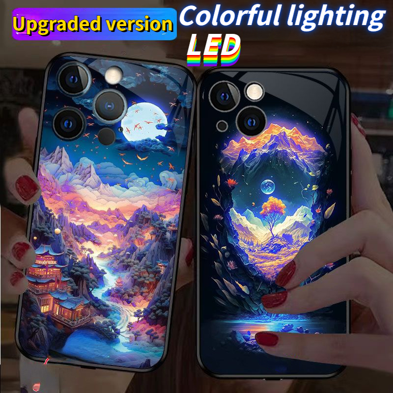 เคสโทรศัพท์มือถือ LED ลาย MG สําหรับ iPhone 15 15promax 15plus 15pro 14Promax 14plus 13Promax 12ProMax 7 8plus XR XS X XSMAX 11ProMax 11pro