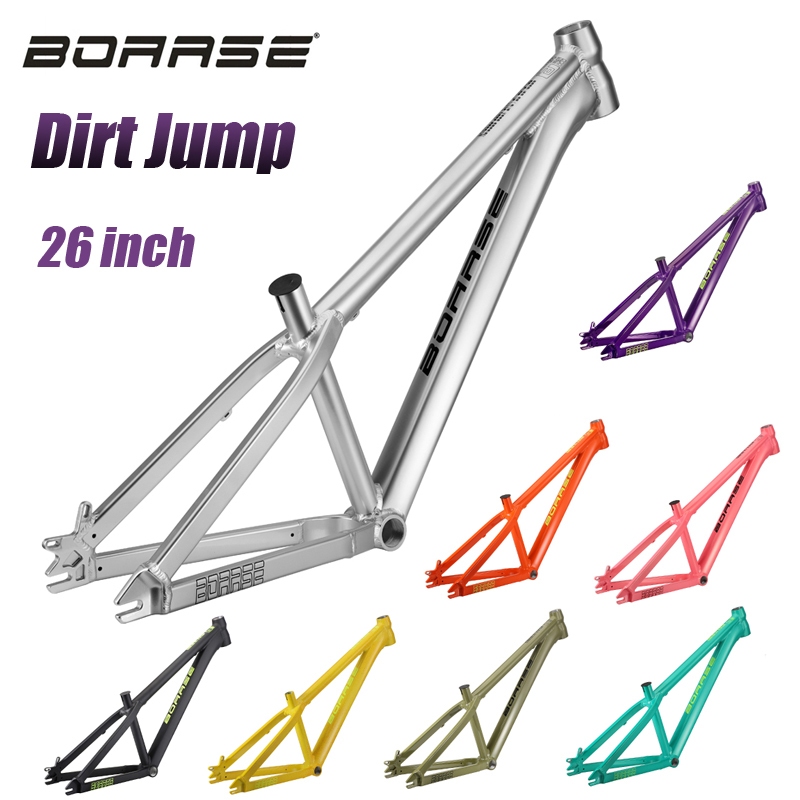 Boarse 26 นิ้ว Dirt Jump MTB กรอบ 4X BMX DJ กรอบ street Bike PUMP TRACK อลูมิเนียมกรอบ SUN6.0 เบาสีสัน