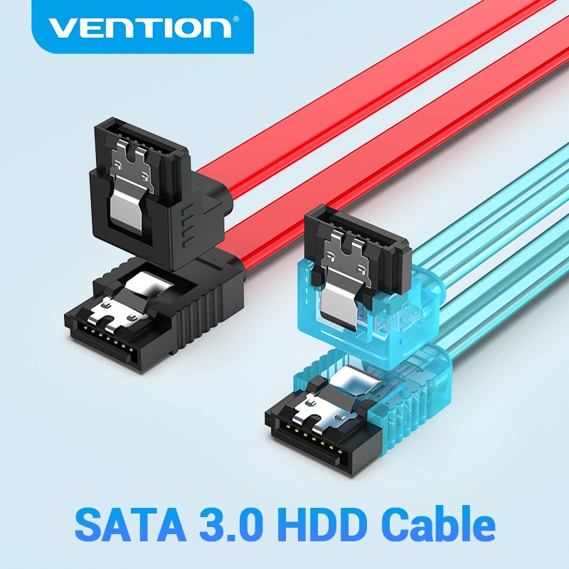 Vention สายเคเบิล SATA  มุมขวา 90 องศา Hdd Sata 3.0 Sata สำหรับ Iii SSD HDD ฮาร์ดไดร์ฟ KDD