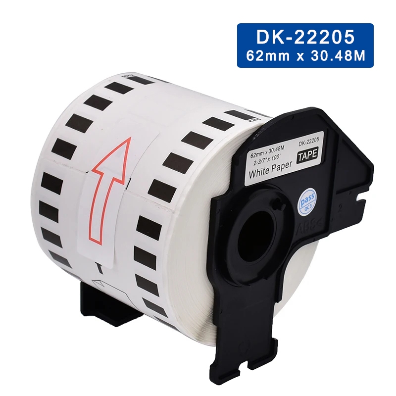เทปฉลากกระดาษต่อเนื่อง สําหรับเครื่องพิมพ์ฉลาก Brother DK-22205 DK-2205 QL-500 QL-550 QL-720NW QL-80