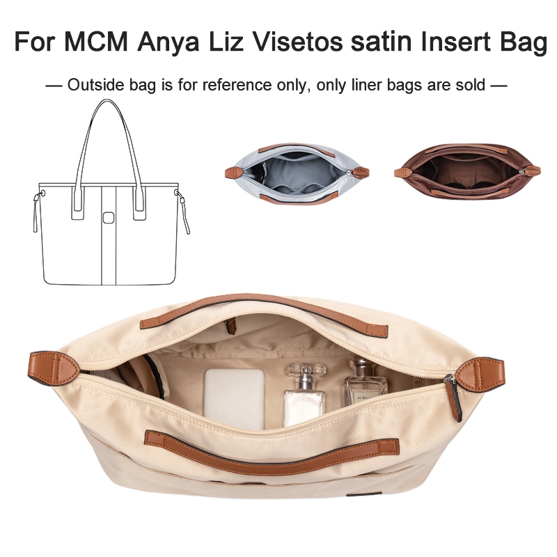 กระเป๋าจัดระเบียบ สําหรับ MCM Anya Liz Visetos Tote