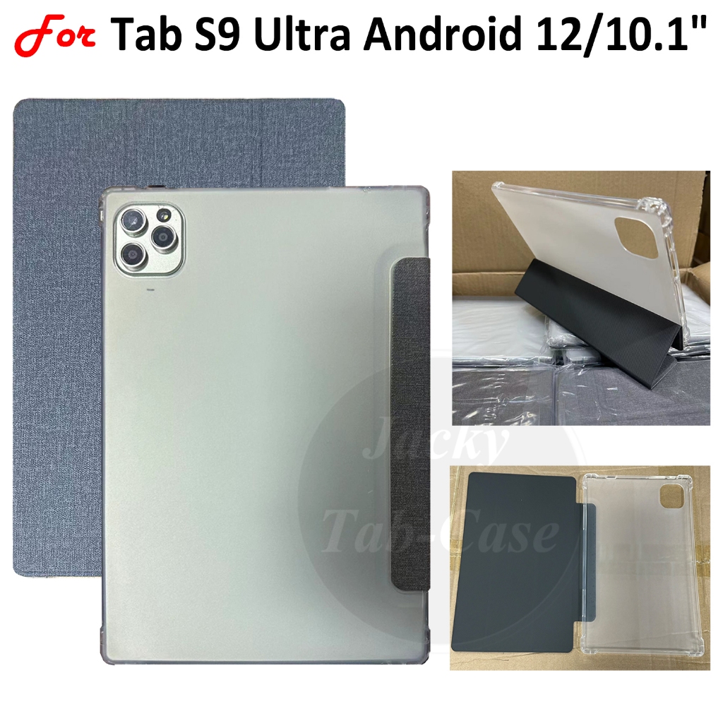 เคสแท็บเล็ตหนัง TPU นิ่ม ฝาพับ พร้อมขาตั้ง สําหรับ MXS Tablet PC S9 Ultra 10.1 นิ้ว Samsung Tab Android 12.0 (24*16 ซม.)