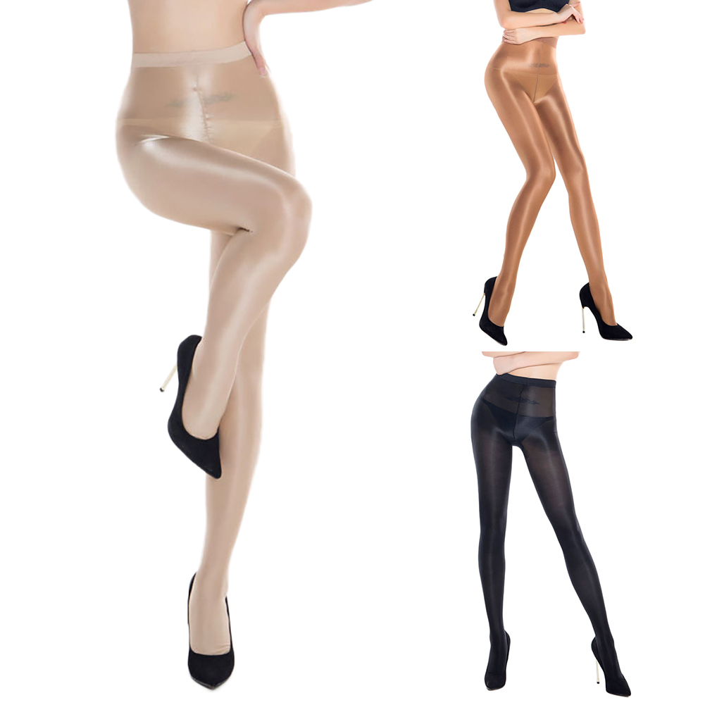 FYG 70d ใหม่แฟชั่นผู้หญิง 3 สี Tights Lady เซ็กซี่ Smooth ซาตินเงาถุงน่องน้ํามัน