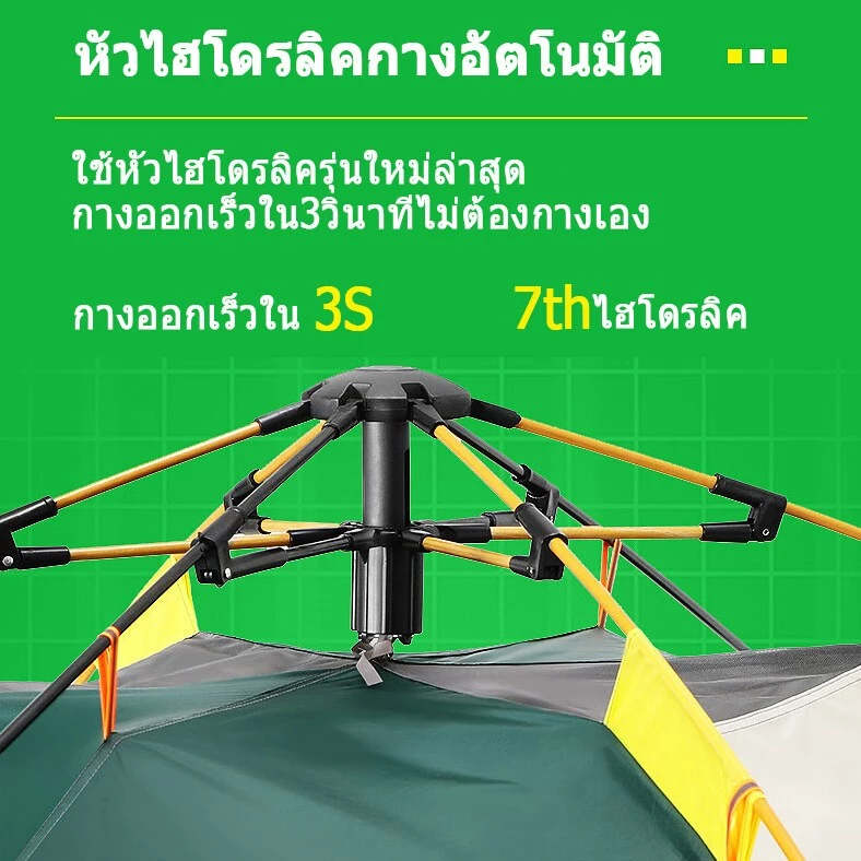 Gfs เต็นท์ตั้งแคมป์อัตโนมัติ สำหรับ 3-4 คน thumbnail 7
