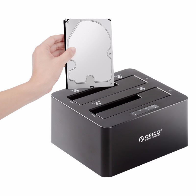 Orico Clone Docking Station 2.5/3.5 hddฮาร์ดไดรฟ์ HDD SATA เป็น USB 3.0 หลายฮาร์ดไดรฟ์ พร้อมออฟไลน์ Clone 2 Bay HDD(6629US3-C)