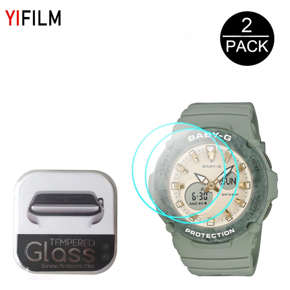 Yifilm ฟิล์มกระจกนิรภัยกันรอยหน้าจอ สําหรับ Casio BABY-G BA-110LSB BA-120WLP BGA-275 BGA-275M BGA-29