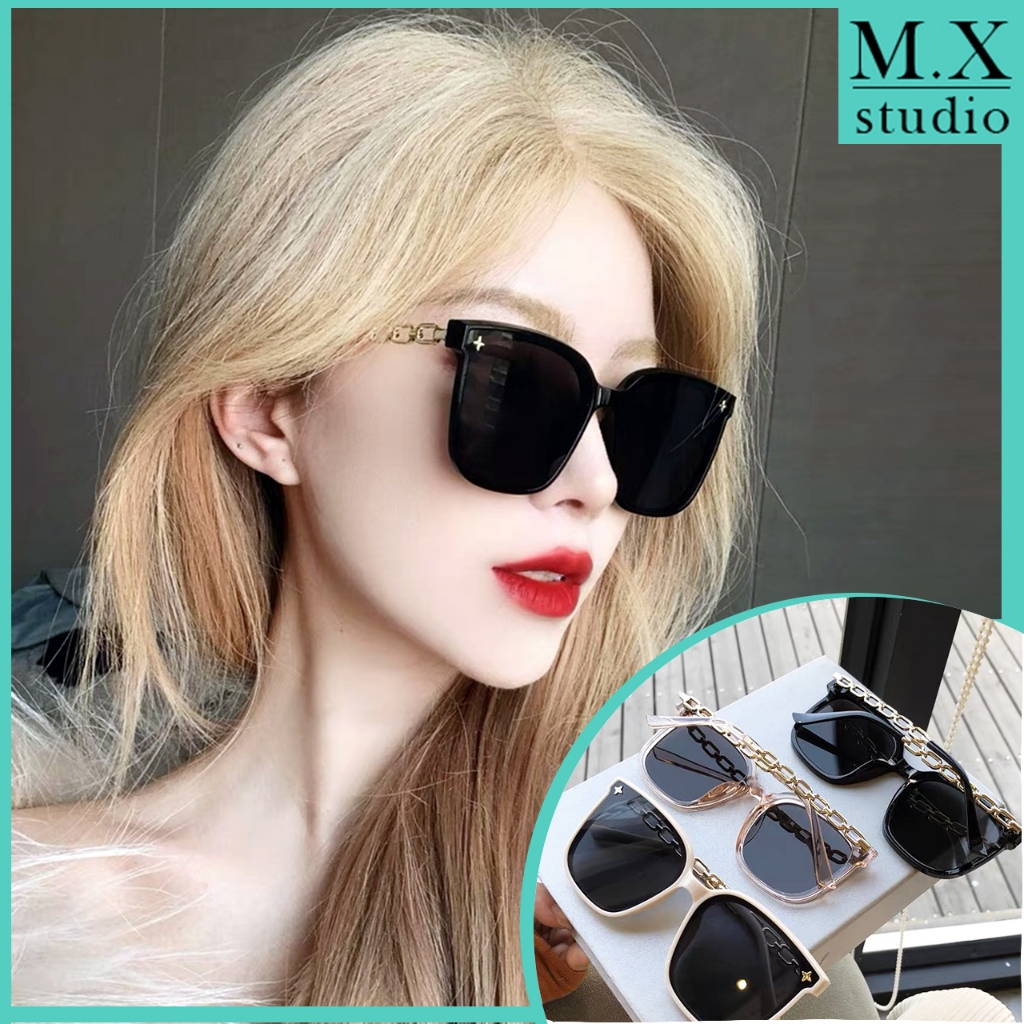 【ท้องถิ่นไทย】COD❤️แว่นตากันแดด ทรงสี่เหลี่ยม สไตล์เกาหลี สําหรับผู้หญิง และผู้ชาย MX STUDIO RUBBI