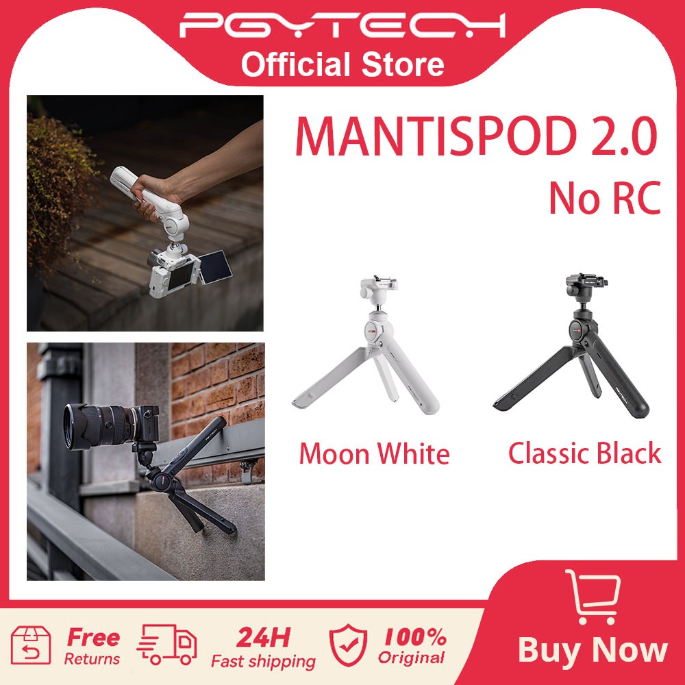 【ร้านค้าอย่างเป็นทางการ】PGYTECH MANTISPOD2.0 (ไม่มีรีโมทคอนโทรล) - ขาตั้งกล้องสำหรับกล้อง DSLR สมาร์ทโฟน Selfie โต๊ะทำงาน มี Dandelion Vlogging Live Streaming พกพาได้