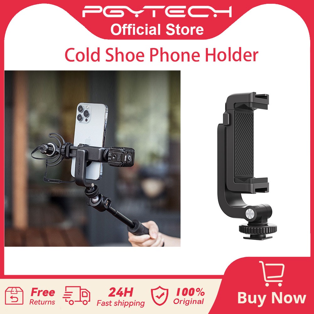 【ร้านค้าอย่างเป็นทางการ】PGYTECH ที่วางโทรศัพท์มือถือ Cold Shoe พกพาได้ ที่วางแข็งแรงและหลากหลายฟังก์ชัน