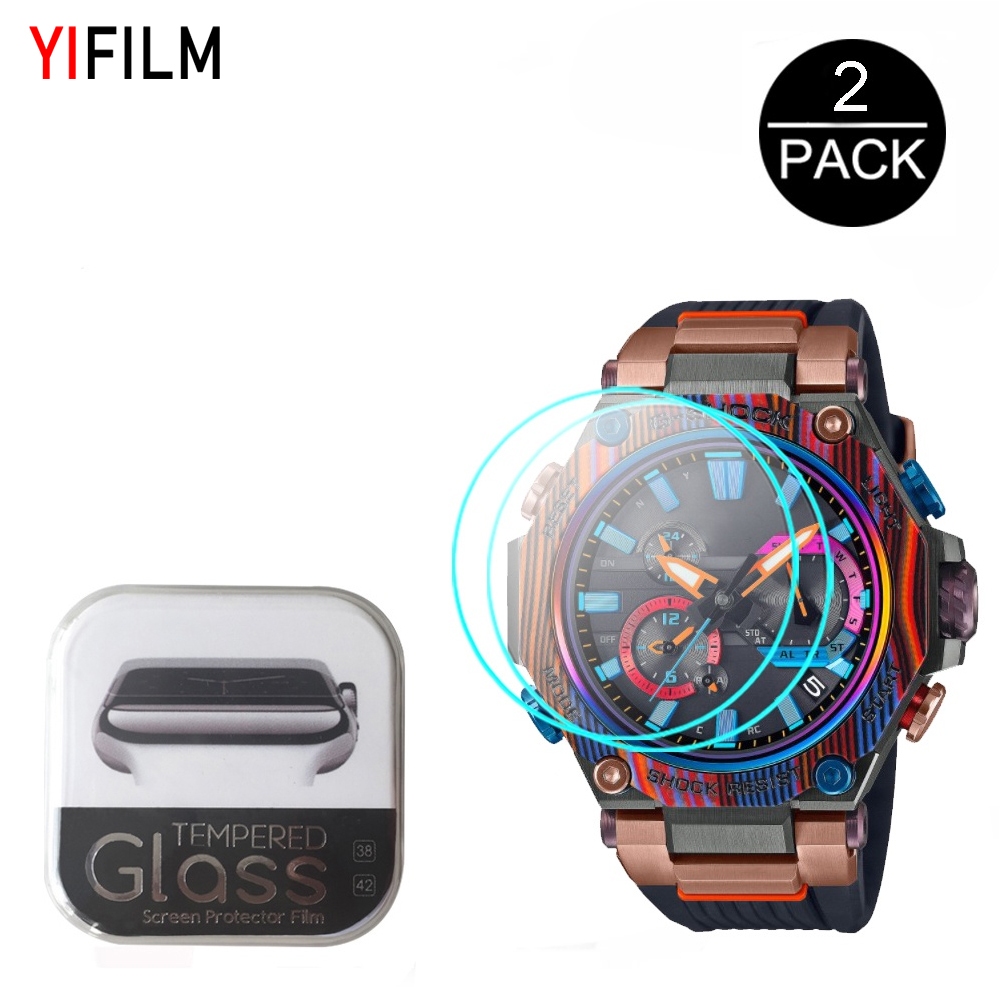 Yifilm ฟิล์มกระจกนิรภัย สําหรับสมาร์ทวอทช์ Casio G-SHOCK GA-2100HT MTG-B2000XMG GA-2200MFR GBA-900RD