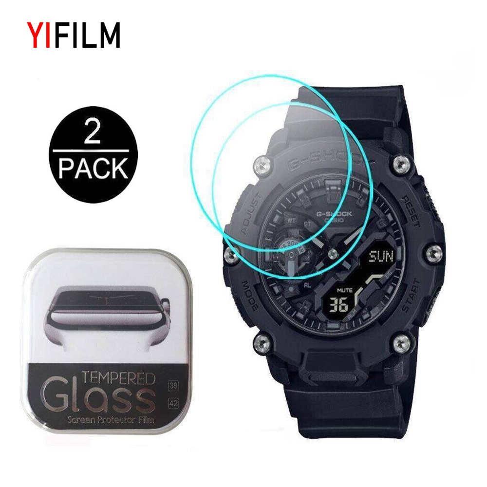 Yifilm กระจกนิรภัย สําหรับ Casio G-SHOCK GA-2200 GA-900AS GA-900AG GA-2100THB GA-2100TH GA-2100THS G
