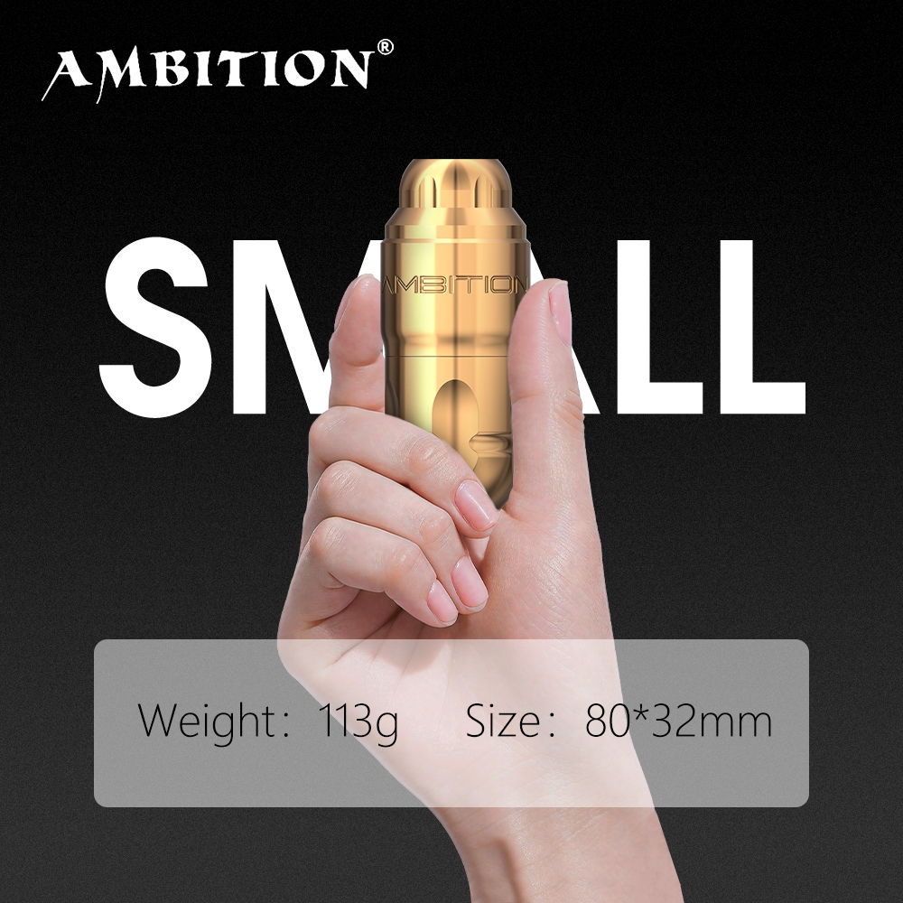 Ambtion Lutin ปากกาสัก｜ระบบส่งกำลังตรงสั่นสะเทือนต่ำ｜มอเตอร์ Brushless คุณภาพสูง｜พลังแรง｜✓ ฟรีล้อ 4.0มม.+3.5มม.