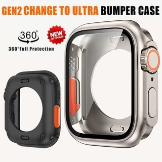 เคสกันชนหน้า หลัง PC แบบแข็ง สําหรับ Apple Watch 45/44 มม. 40 มม. 41 มม. iwatch 8 7 6 5 4