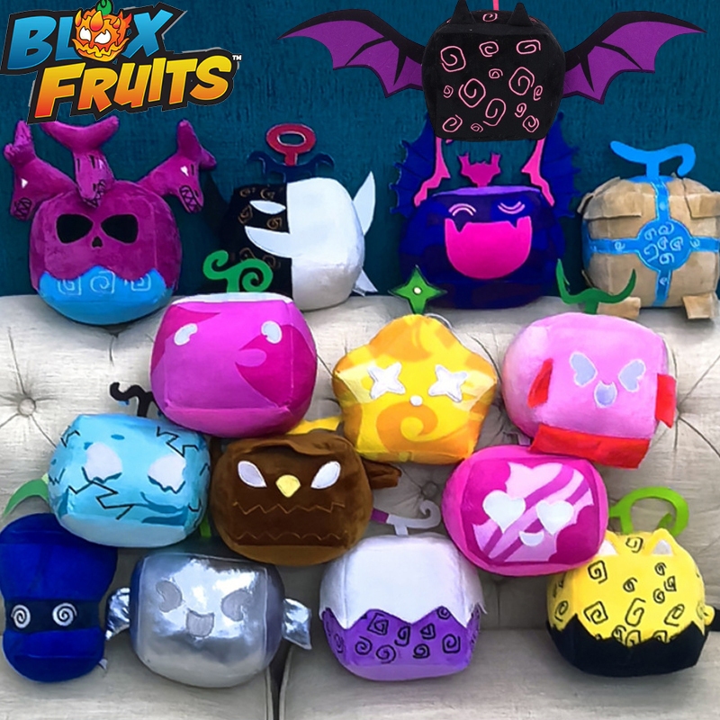 Blox Fruits Roblox Blox Fruits ตุ๊กตายัดนุ่น รูปการ์ตูนผลไม้ Venom Shadow Leopard ขนาด 15 ซม. ของเล่นสําหรับเด็ก