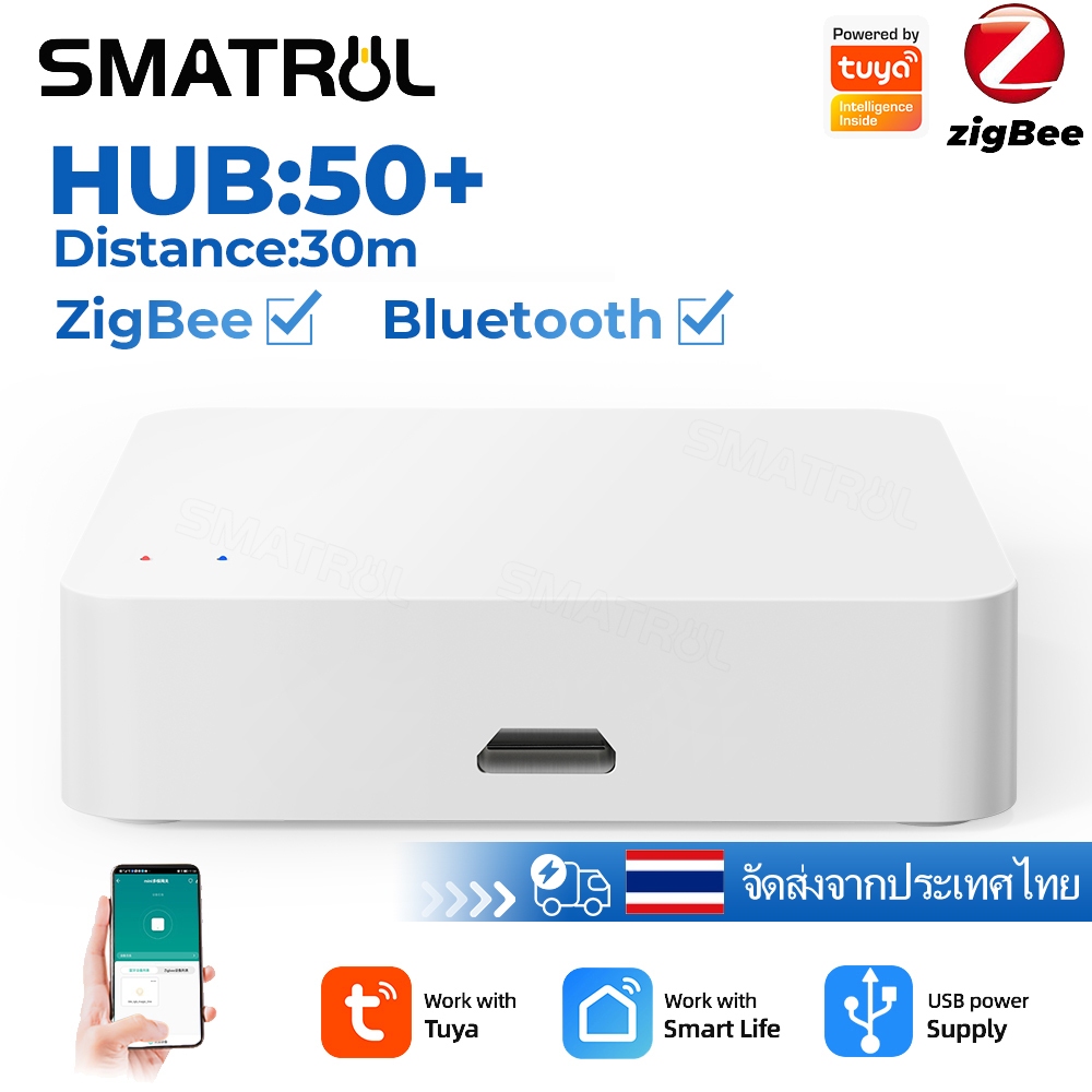 Smatrul Tuya ZigBee ฮับเกตเวย์ไร้สายบลูทูธ หลายโหมด สําหรับ Smart Life Alexa Goo