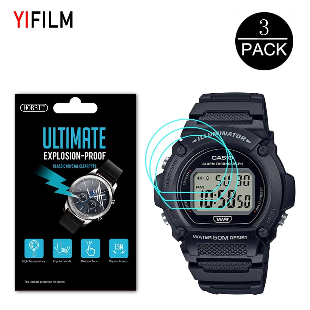 ฟิล์มนาโนป้องกันรอยขีดข่วนสําหรับ Casio Standard W-219H W219H 1A 2A 8B Lw-204 Lw204 1A 4A 1B 3 ชิ้น