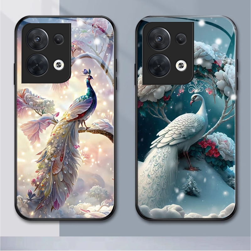 เคสโทรศัพท์มือถือแบบแก้ว กันกระแทก กันฝุ่น Diy สําหรับ OPPO reno 8pro 7Z 8Z 7pro 5G 6 6Z 2F 2Z 8 4pr