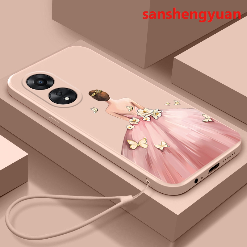 เคส ปลอก OPPO A17 a17k เคสโทรศัพท์ softcase ซิลิโคนเหลวกันกระแทกฝาครอบดีไซน์ใหม่ ytbyns01