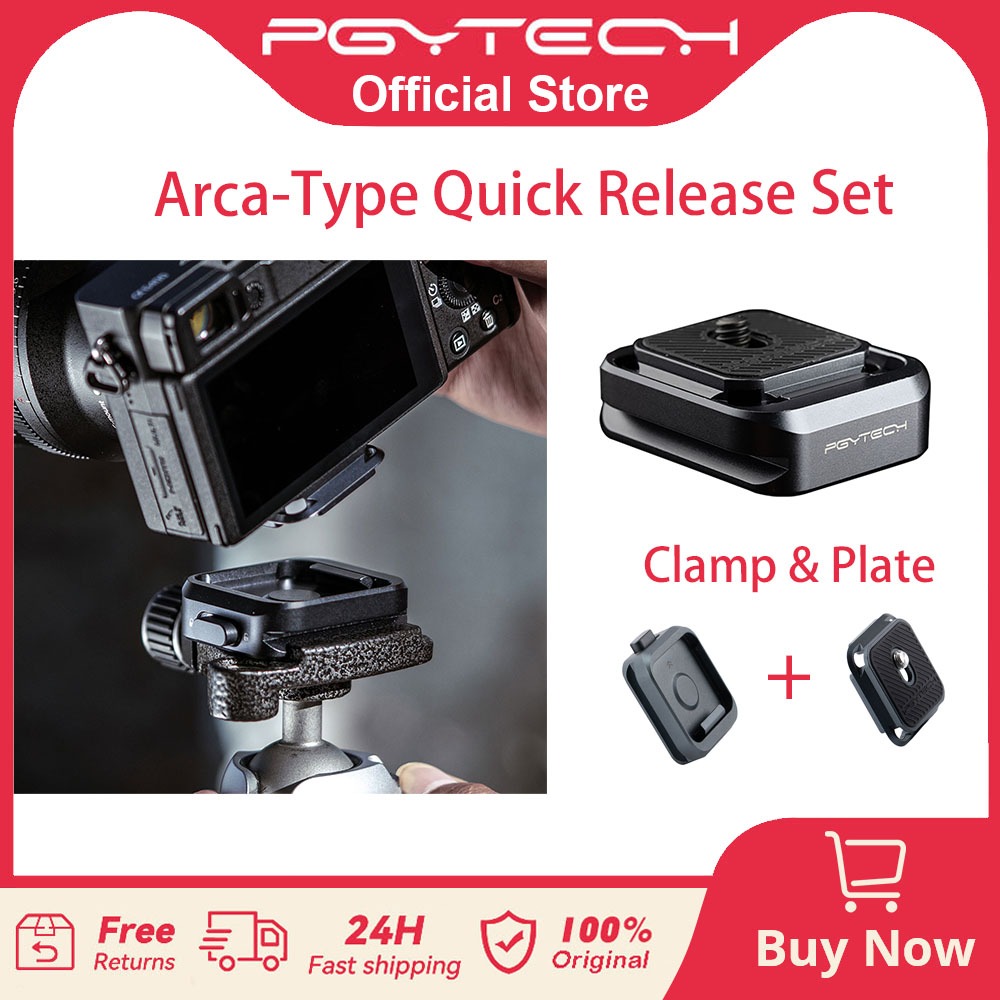 【ร้านค้าอย่างเป็นทางการ】PGYTECH กระดาษปล่องออกแบบ Arca-Type และแผงยึดกล้องขนาดไมโคร-เดียว สำหรับการติดตั้งกล้องสเตบไลเซอร์สไลด์เรล การขยายตัวภายนอก อุปกรณ์ถ่ายภาพแบบยูนิเวอร์แซล