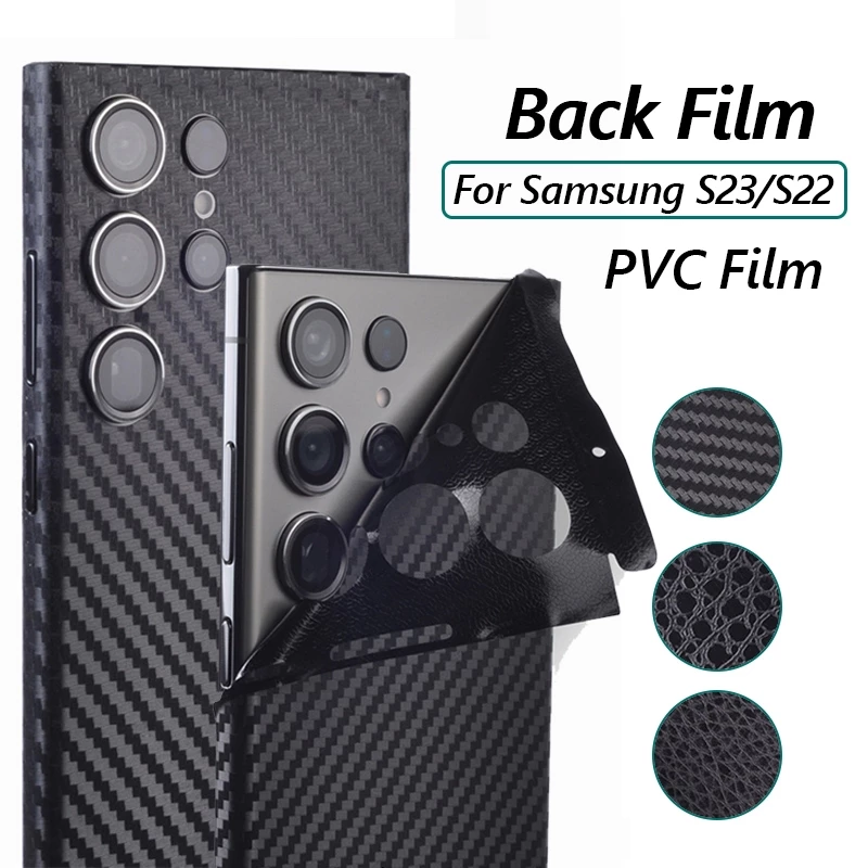 ฟิล์มหลัง PVC สําหรับ Samsung Galaxy S25ultra/S24 S23ultra/S23plus/S22u ฟิล์มป้องกันด้านหลังครอบคลุมเต็มรูปแบบ Anti-scratch ฝาหลัง
