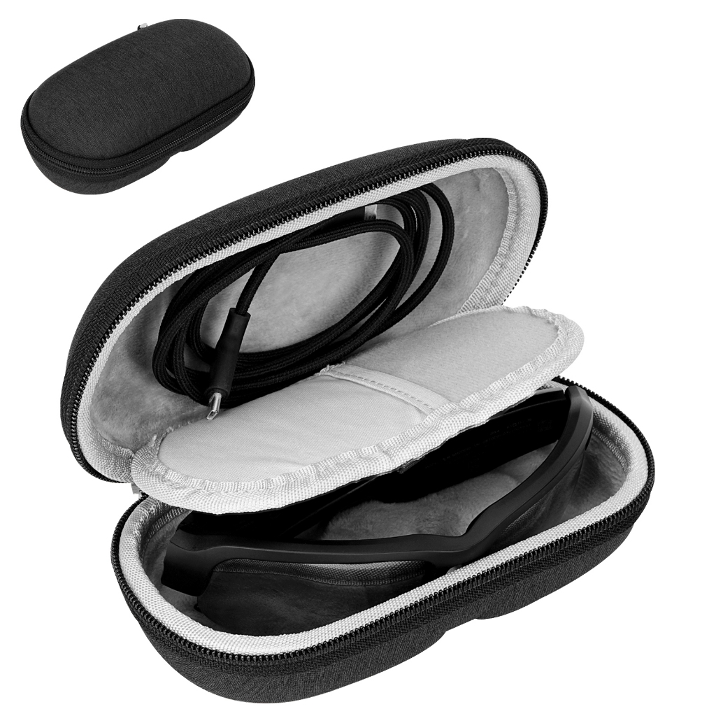 Geekria Smart Glasses Case เข้ากันได้กับ Razer Anzu, Meta Ray-Ban Wayfarer แว่นตาอัจฉริยะ, แว่นตา AR ป้องกันเปลือกแข็ง
