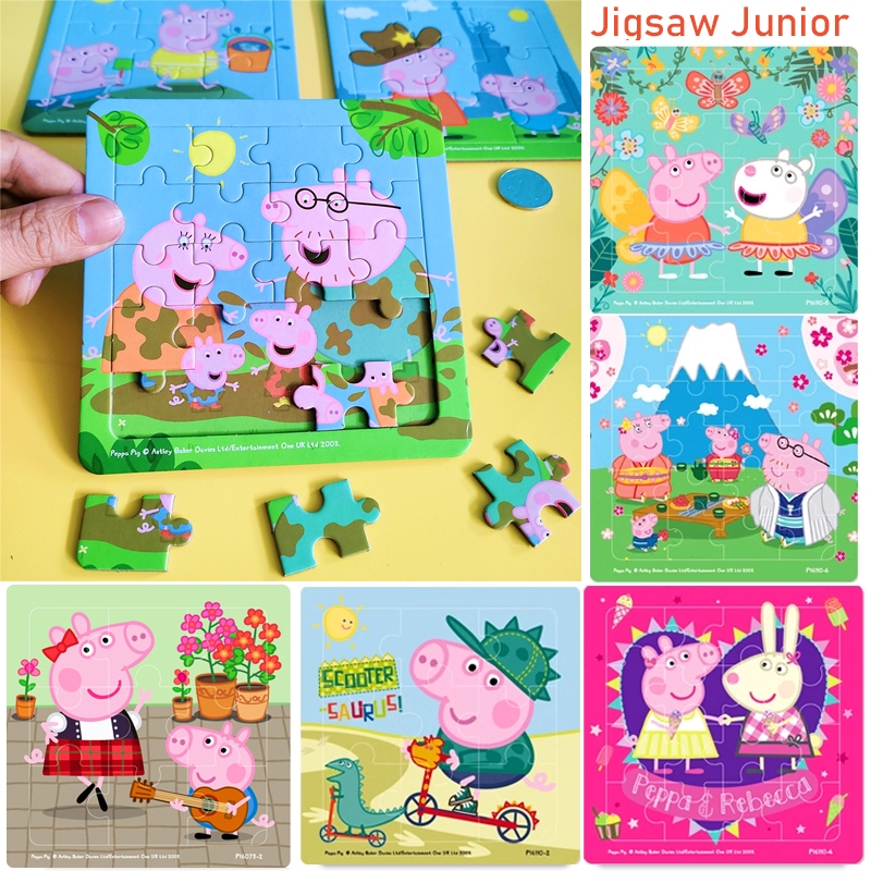 จิ๊กซอว์ Peppa Pig ธีมการ์ตูนแอนิเมชั่น 1ชุดมี6ลาย ของเล่นเพื่อการศึกษา ฝึกสมอง สำหรับเด็ก อายุ 3-10 ปี พร้อมส่ง!!!
