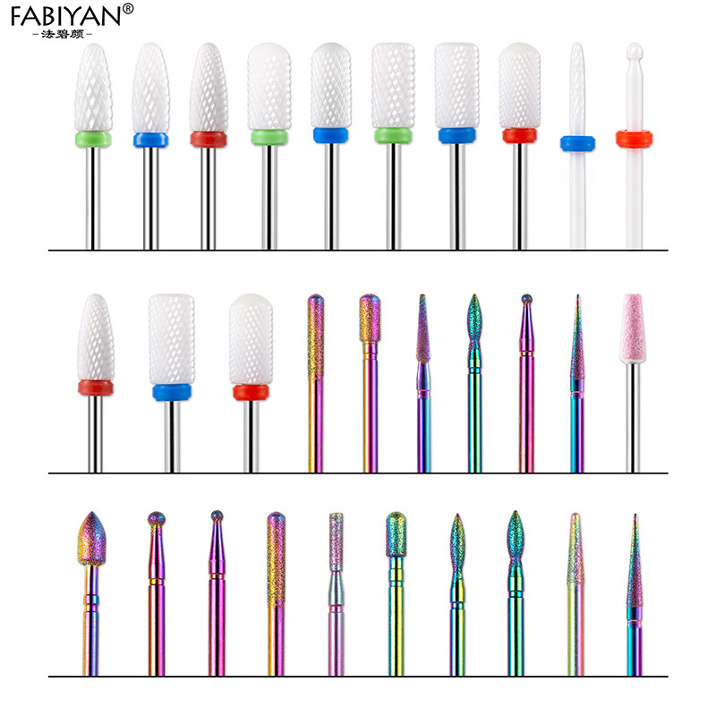 ชุดหัวเจียรเล็บ ชุดดอกสว่านเซรามิค สําหรับตกแต่งเล็บ 10 ชิ้น ต่อถุง FABIYAN - รูปที่ 4