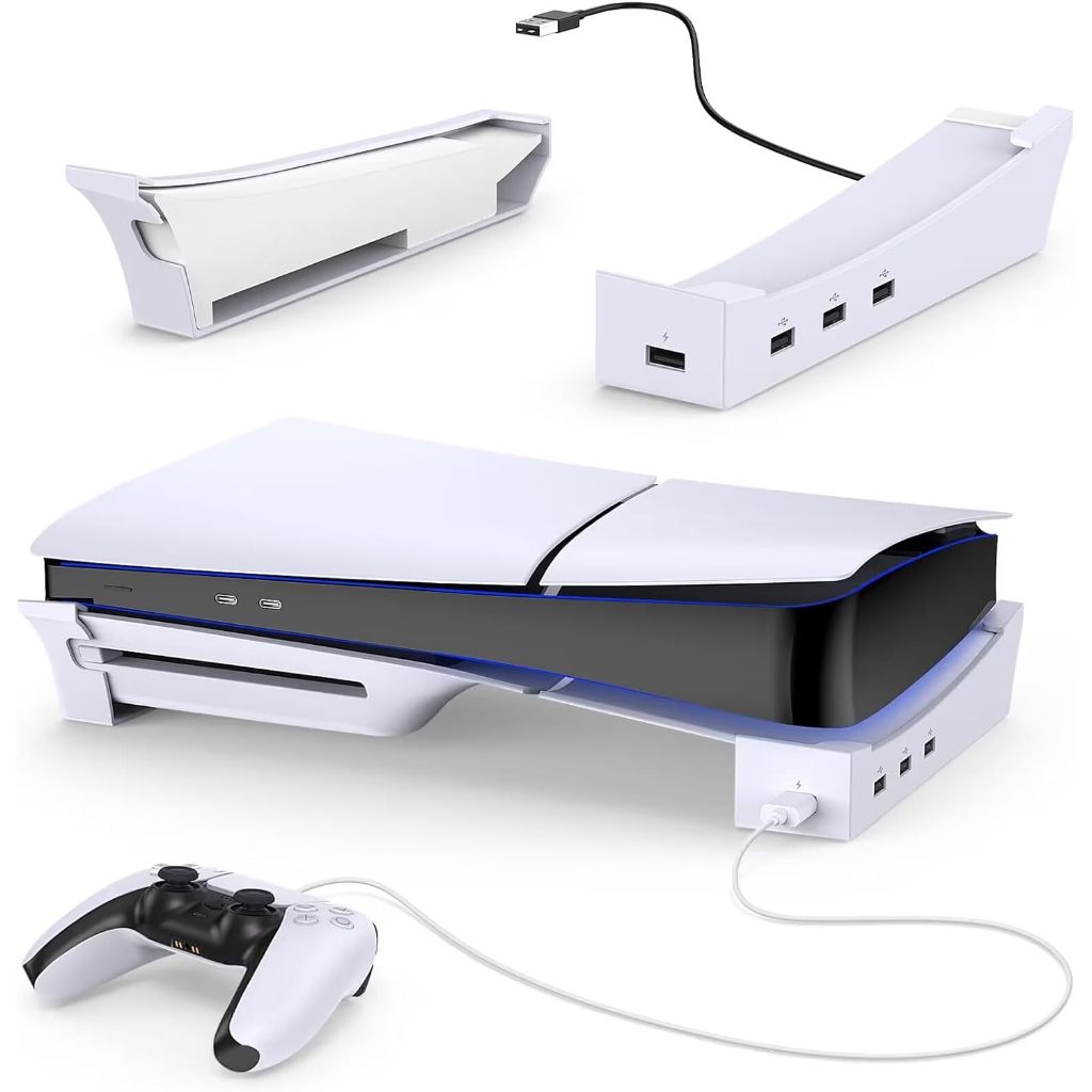 Ipega ขาตั้งแนวนอน พร้อมฮับ USB 4 พอร์ต อุปกรณ์เสริม สําหรับ PS5 Playstation 5 Disc และ Digital Edition 2023