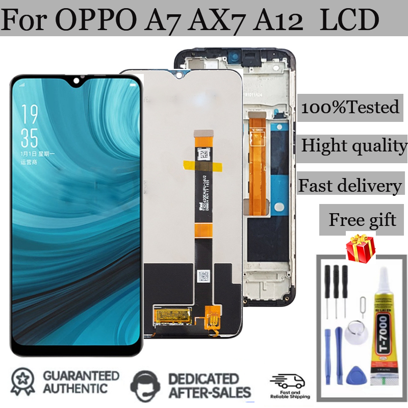 สําหรับ OPPO A7 AX7 A12 จอแสดงผล LCD Touch Screen Digitizer Assembly สําหรับ OPPO A7 AX7 A12 LCD