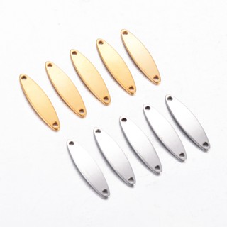 10ชิ้น/ล็อตสแตนเลสรูปไข่บาร์เปล่ามือปั๊มแท็กตัวเชื่อมต่อบาร์…