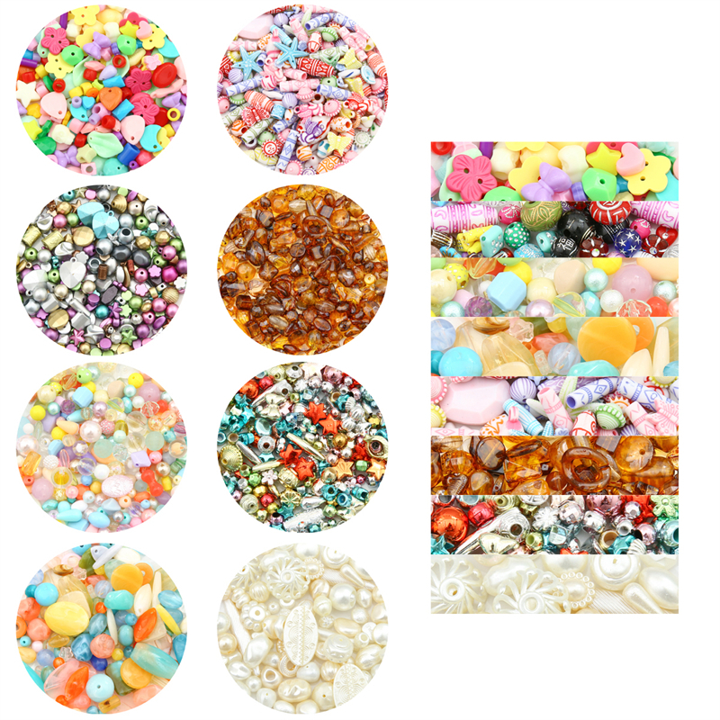 ชarm อะคริลิคหลากหลายรูปร่าง 30 กรัม/ถุง สุ่มมาพร้อมลูกปัดสำหรับทำสร้อยคอและสร้อยข้อมือ DIY - รูปที่ 7