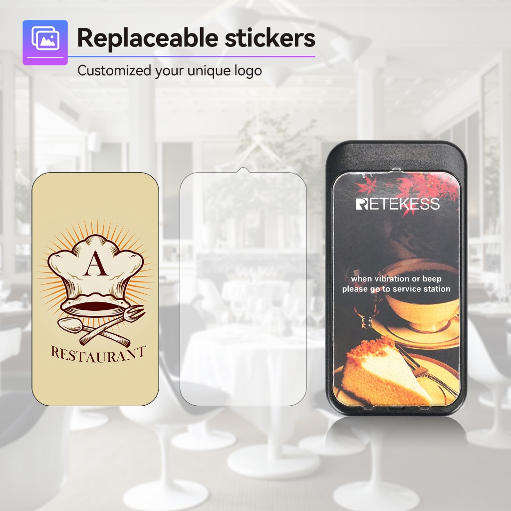 ทีดี177 เพจเจอร์ร้านอาหารระบบโทรไร้สายพร้อมปุ่มปิดเสียงสําหรับคลินิกอาหารรถบรรทุกบริกร - รูปที่ 7