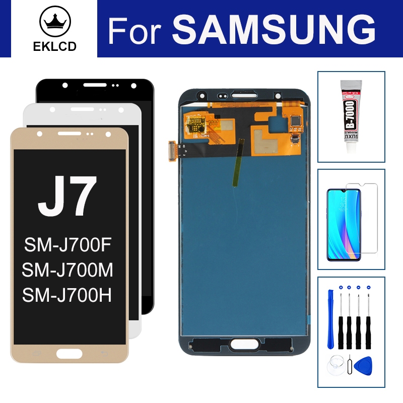 จอแสดงผล LCD สําหรับ Samsung Galaxy J7 2015 J700 J700F J700H/DS J700M J7 duos Touch Screen Digitizer Assembly