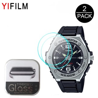 กระจกนิรภัยกันรอยหน้าจอ 2 ชิ้นสําหรับ Casio Standard Mwa - 100 H Mwa - 100 Hd