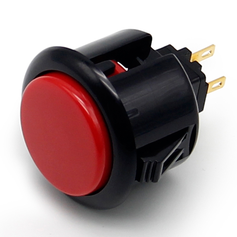 QANBA ปุ่มอาร์เคดอุปกรณ์เสริมจอยสติ๊ก 30 มม. 24 มม. ชิ้นส่วน DIY Snap-In