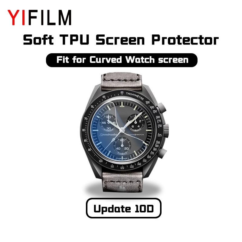 Yifilm ฟิล์มกันรอยหน้าจอ แบบนิ่ม สําหรับ Omega Swatch Co-branded