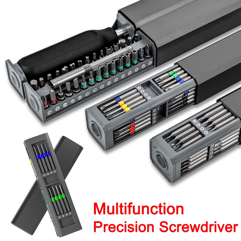 44 In 1 Precision ไขควงชุด S2 วัสดุ Magnetic Torx Hex ไขควงบิตมินินาฬิกาโทรศัพท์แล็ปท็อปซ่อมเครื่องมือ