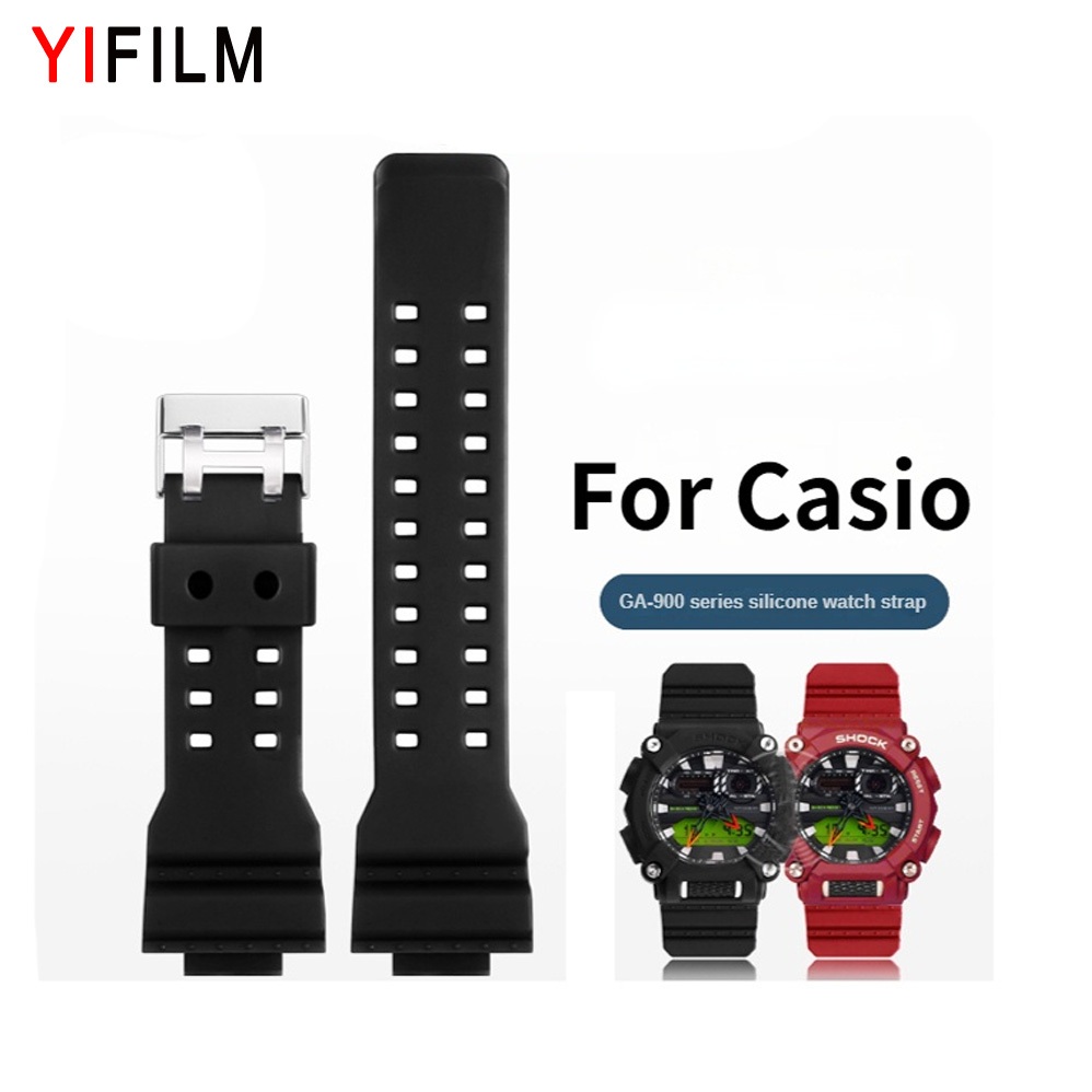 สายนาฬิกาข้อมือ ซิลิโคนเรซิ่น สไตล์อุตสาหกรรม สําหรับผู้ชาย Casio G-SHOCK GA-900A 900HC YIFILM